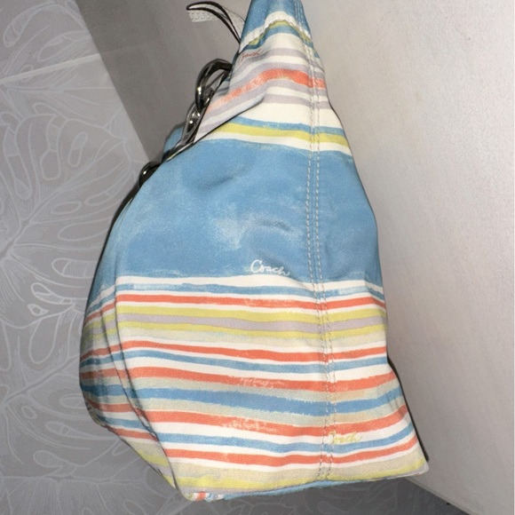 Coach Stripe Tote - Picture 6 of 10